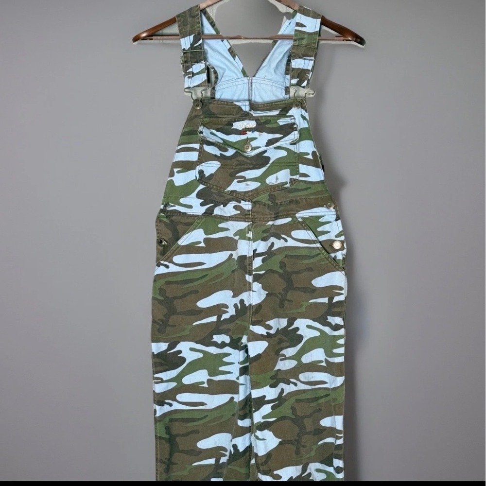 Walls Cowgirl Blue Camo Overalls Small 94125BLC Cotton Workwear Dungarees‎